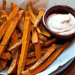 Golden Baked Sweet Potato Fries with Smoky Chipotle Aioli