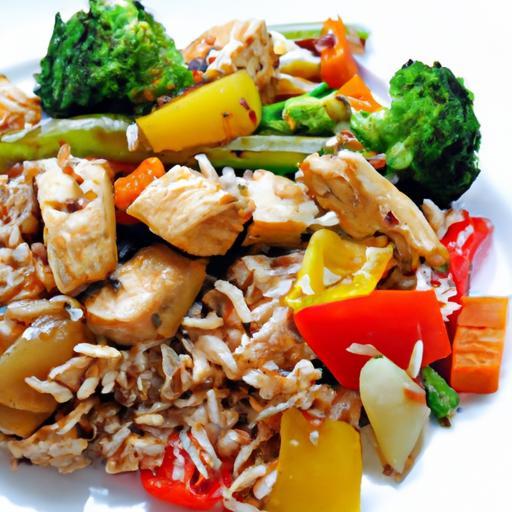 Wholesome Chicken & Veggie Stir-Fry with Nutty Brown Rice