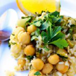 Bright & Zesty One-Pot Lemon Herb Rice with Chickpeas Delight