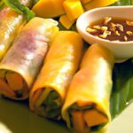 Tropical Twist: Vietnamese-Style Thai Mango Summer Rolls