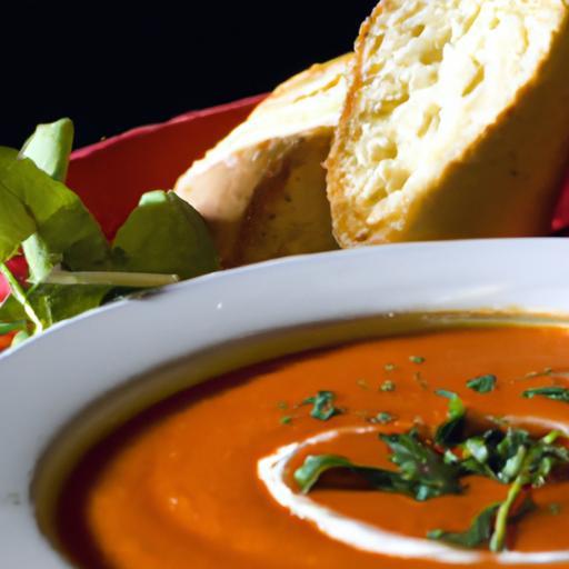 A Flavorful Blend: Tomato and Roasted Red Pepper Soup