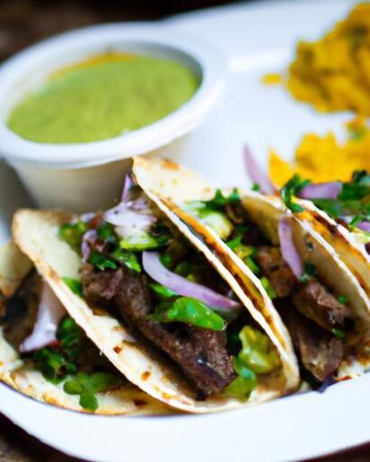 Savor Quick Steak Tacos with Zesty Chimichurri Sauce