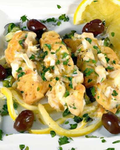 Zesty Low-Cal Chicken Piccata with Tangy Capers Delight
