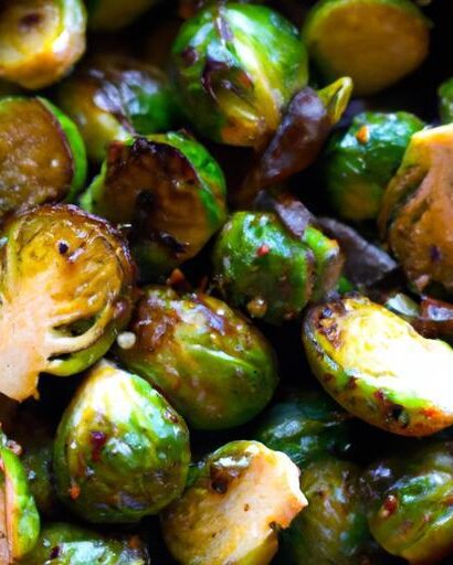 Tangy Twist: Roasted Brussels Sprouts with Balsamic Glaze