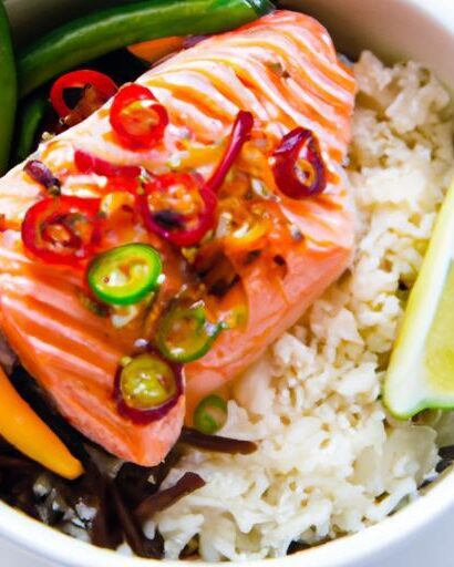 Zesty Chili Lime Salmon Bowls: A Flavorful Rice Delight