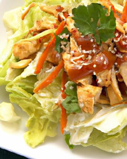Crisp Asian Slaw with Sesame Dressing: Perfect Base for Chicken & Tofu