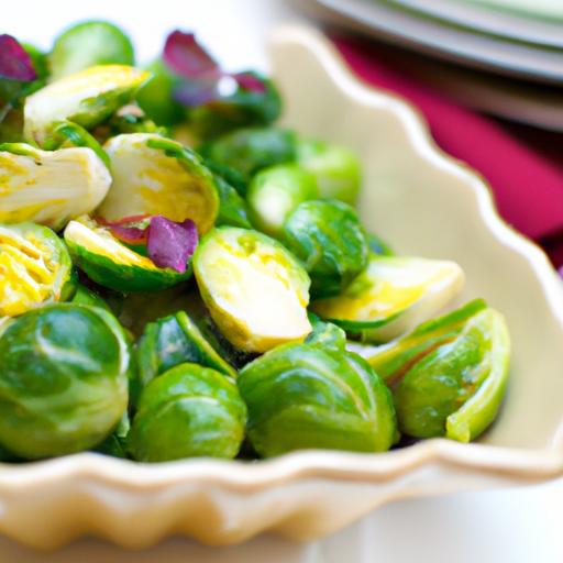 Brighten Your Plate: Warm Brussels Sprout Salad with Zesty Mustard Vinaigrette