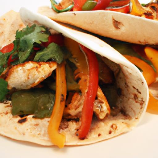 Sizzling Chicken Fajitas Wrapped in Nutty Whole-Grain Tortillas