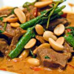 Savor the Rich Flavors of Panang Beef Curry with Peanuts