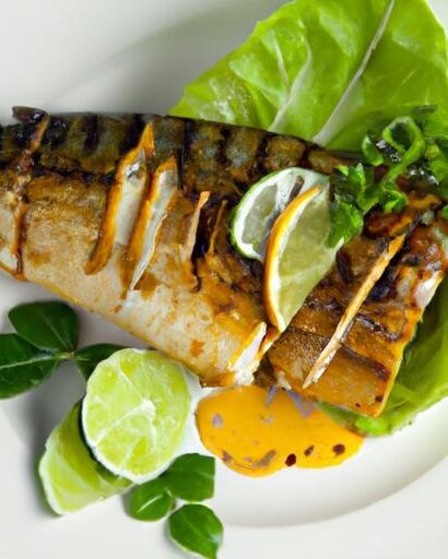 Zesty Grilled Mackerel: A Citrus-Glazed Seafood Delight