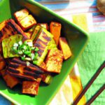 Crunchy Tofu Delight: Peanut Sauce & Veggie Harmony