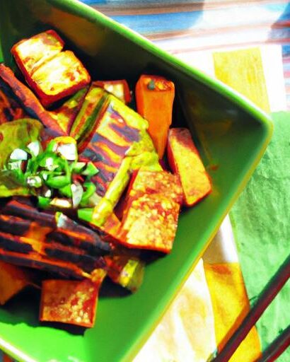 Crunchy Tofu Delight: Peanut Sauce & Veggie Harmony