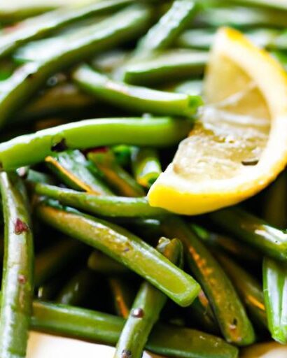 Brighten Your Plate: Zesty Steamed Green Beans with Lemon