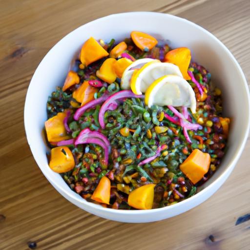 Energize Your Day: Power Bowl with Lentils, Beets & Goat Cheese