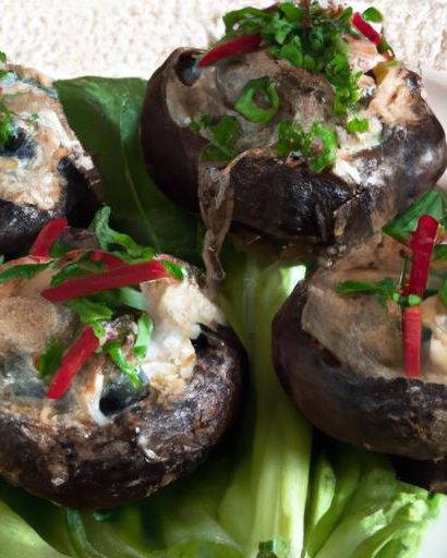 Crab-Stuffed Portobello Mushrooms: A Savory Sea Delight