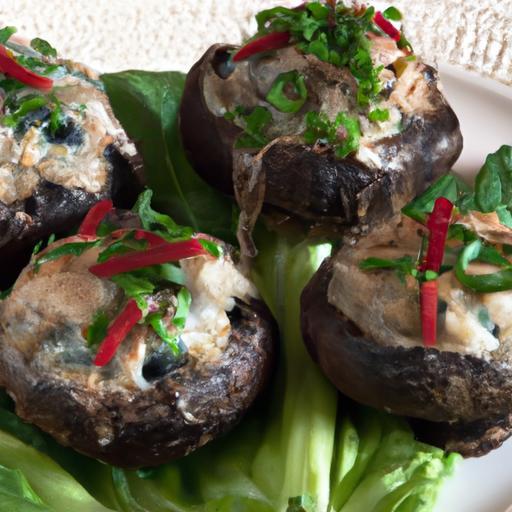 Crab-Stuffed Portobello Mushrooms: A Savory Sea Delight