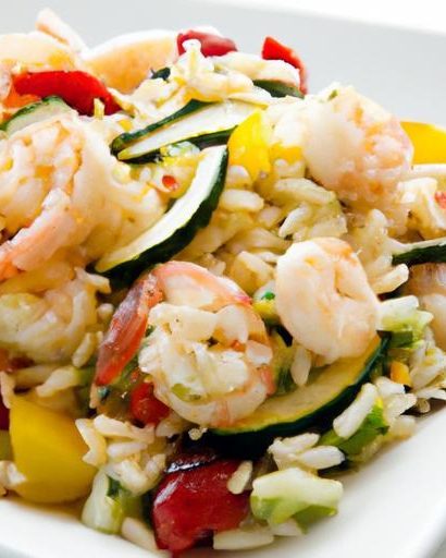 Refreshing Mediterranean Orzo Salad with Zesty Shrimp Delight