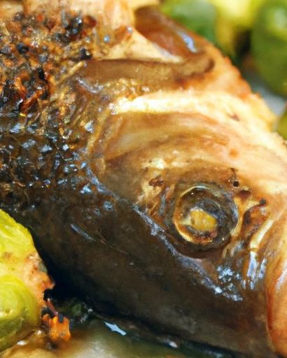 Savor Baked Trout Paired with Crispy Roasted Brussels Sprouts