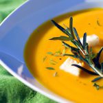 Velvety Sweet Potato Soup with Zesty Ginger Kick