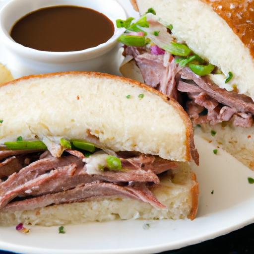 Savoring French Dip Sandwiches with Classic deli Roast Beef