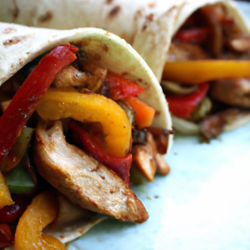 Sizzling Chicken Fajitas Wrapped in Nutty Whole-Grain Tortillas