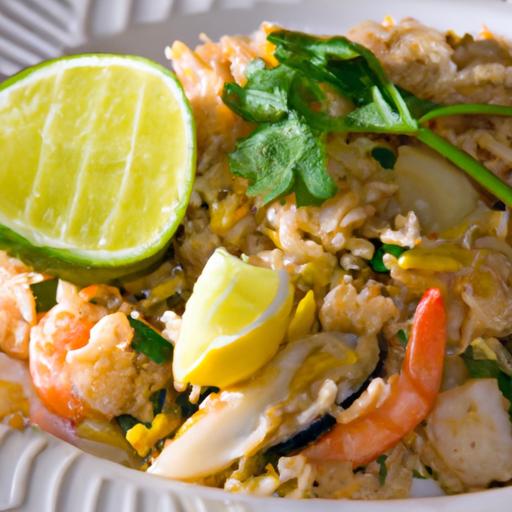 Savor the Zesty Delight of Tom Yum Seafood Fried Rice