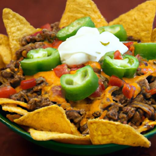 Ultimate Loaded nachos: Savory Ground Beef Delight