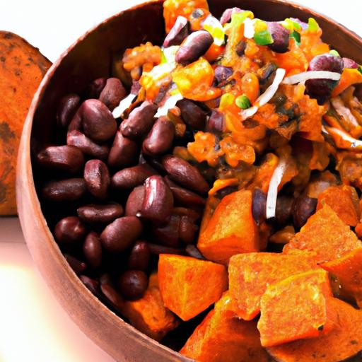 Easy & Nutritious Sweet Potato Bowls with Black Beans (canned)