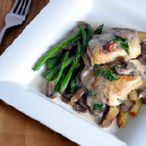 Savor Pan-Seared Chicken Thighs in Lush Mushroom Cream