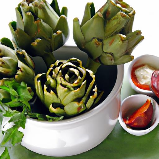 Steam's Delight: Artichokes Paired with Garlic Butter Dip