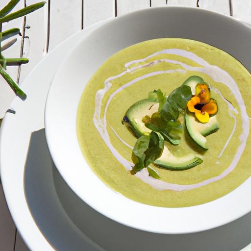 Silky Green Gazpacho: Creamy‍ avocado ⁢& Cucumber Bliss