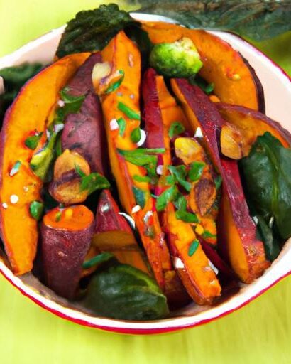Nourish Your Day: Roasted Brussels & Sweet Potato Bowl