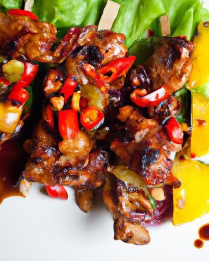 Sizzle & Spice: Grilled Beef Skewers with Fiery Jaew Sauce