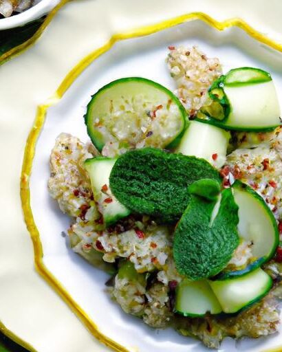 Fresh & Flavorful: Quinoa Salad with Mint and Cucumber