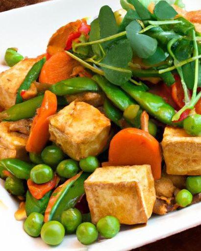 Vibrant Tofu Stir-Fry with Snap Peas and Crunchy Carrots