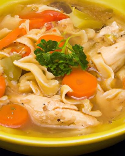 Hearty Homestyle Chicken Noodle Soup: Comfort in a Bowl