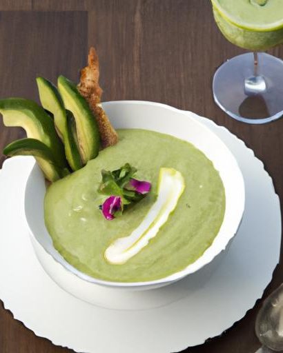 Silky Green Gazpacho: Creamy Avocado & Cucumber Bliss