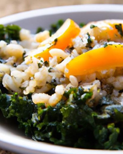 Hearty Butternut Squash & Kale Brown Rice Risotto Delight