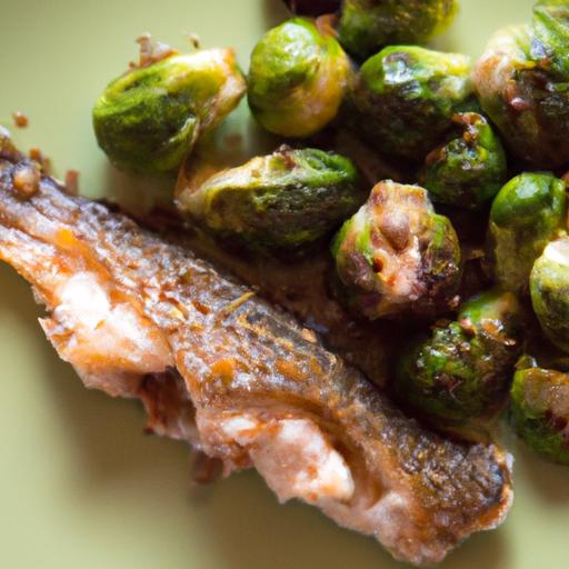 Savor Baked Trout Paired with ​Crispy roasted⁤ Brussels Sprouts