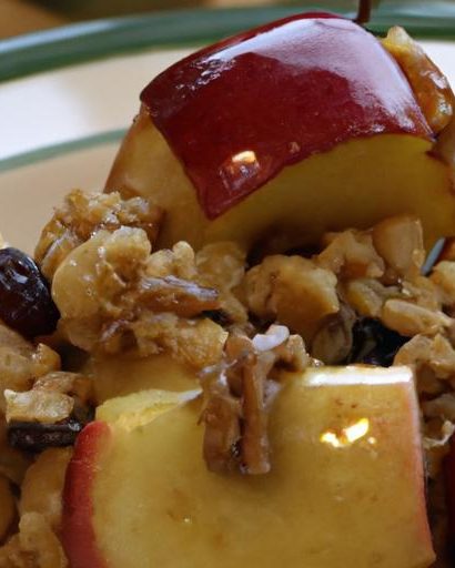 Warm & Wholesome: Baked Apples with Crunchy Oatmeal Topping