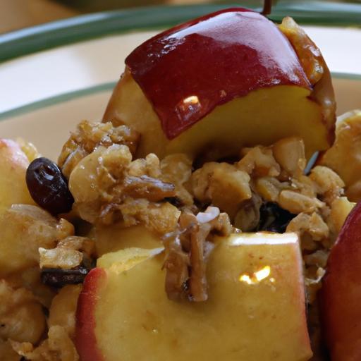 Warm & Wholesome: Baked Apples with Crunchy Oatmeal Topping