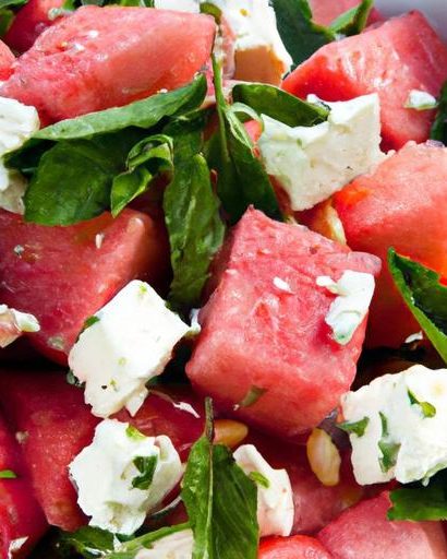 Refreshing Watermelon & Feta Salad with Zesty Fresh Mint