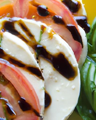 Timeless Caprese Salad with a Zesty Balsamic Glaze