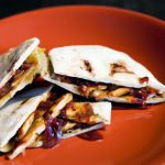 Smoky BBQ Chicken Quesadillas with Tangy Red Onion Twist