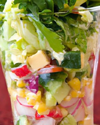 Mason Jar Cobb Salad: Fresh Layers with Light Vinaigrette