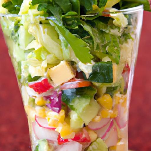 Mason Jar Cobb Salad: Fresh Layers with Light Vinaigrette