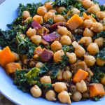 Hearty Sweet Potato, Kale & Chickpea Skillet Delight