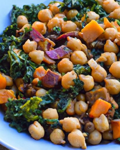 Hearty Sweet Potato, Kale & Chickpea Skillet Delight