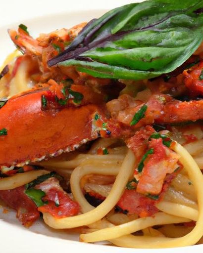Savoring Lobster Linguine: A Tomato Sauce Delight