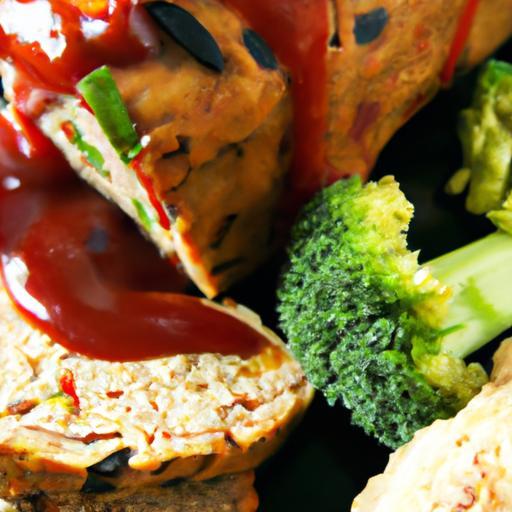 Savory Tempeh Meatloaf Drizzled with Tangy Balsamic Glaze